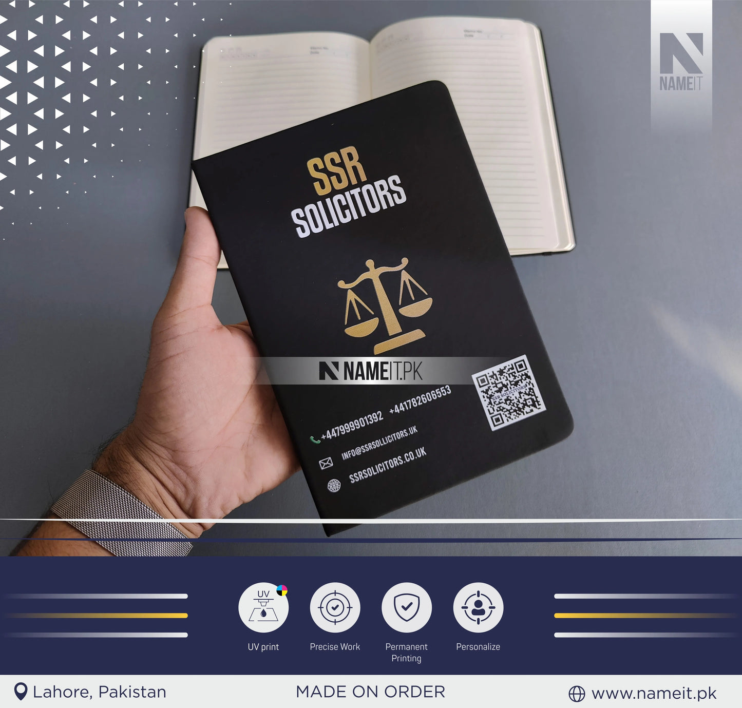 Diary, Personalized Diary A5, Diary with Name, custom Notebook Gift, Personalized Diary Men/Women/Graduation gifts, Employee Appreciation Gifts NAMEIT PAKISTAN