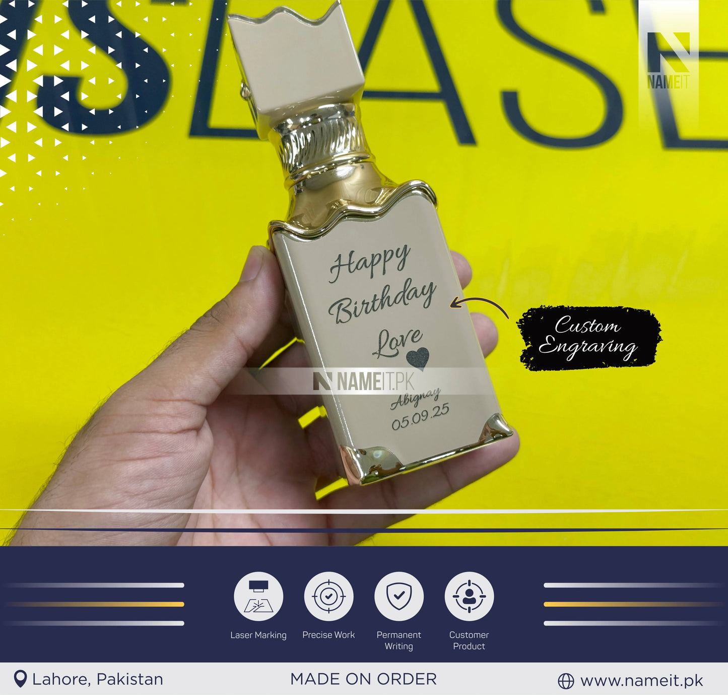 Perfume Bottle – Custom Your Perfume Bottle with Name, Message, or Date | Perfect Gift for Birthday, Anniversary & Special Occasions