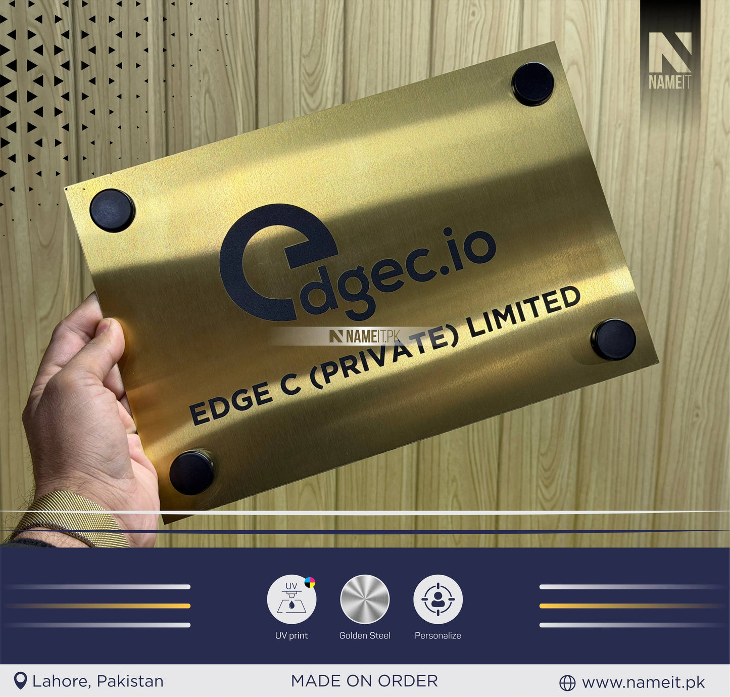 Office Sign, Business Logo Sign plate, Door Wall Sign, Custom Logo Metal Business Signage, Wall Hanging Business Office