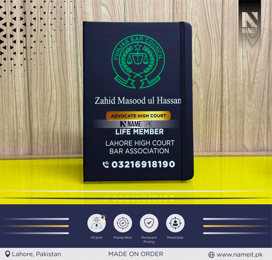 Diary, Custom Diary Printed, Customize Diary For Punjab Bar Council - Congratulations Gift - Government Officer Gift - Officer Gift - New Job Gift