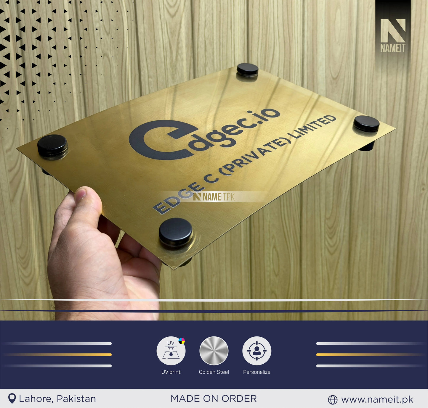 Office Sign, Business Logo Sign plate, Door Wall Sign, Custom Logo Metal Business Signage, Wall Hanging Business Office
