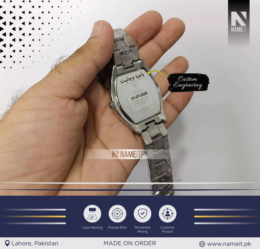 Wrist Watch – Custom Your Wrist watch with Name, initial, or Date | Perfect Gift for Birthday, Anniversary & Special Occasions