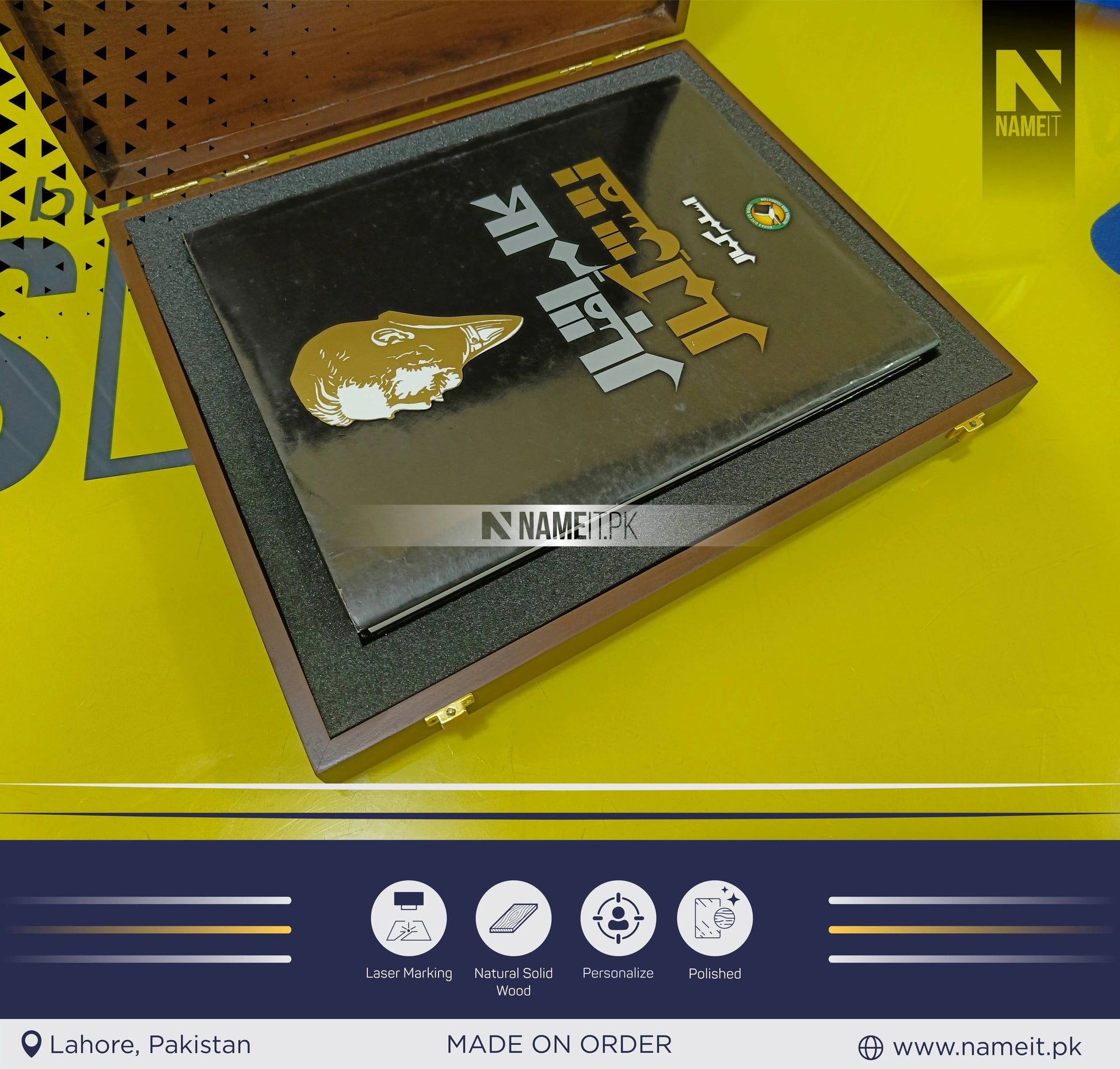 Personalized wooden box with engraved name, Custom keepsake box, Wooden Love Box Valentines Wedding, Engagement, Couple Gift for Him Her Boyfriend Girlfriend gift box NAMEIT PAKISTAN