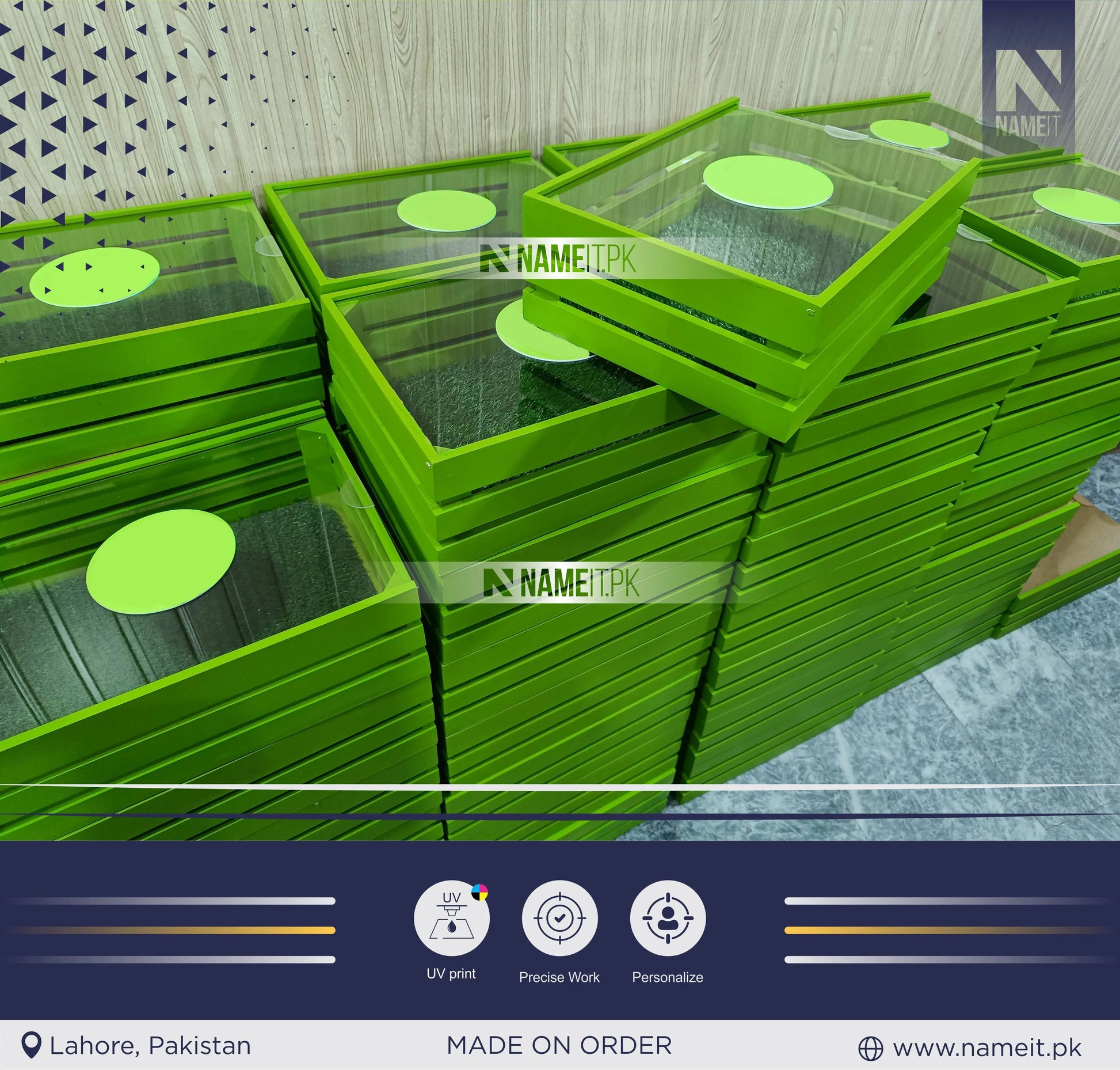 Personalized Corporate Wooden Crates, S NAMEIT PAKISTAN