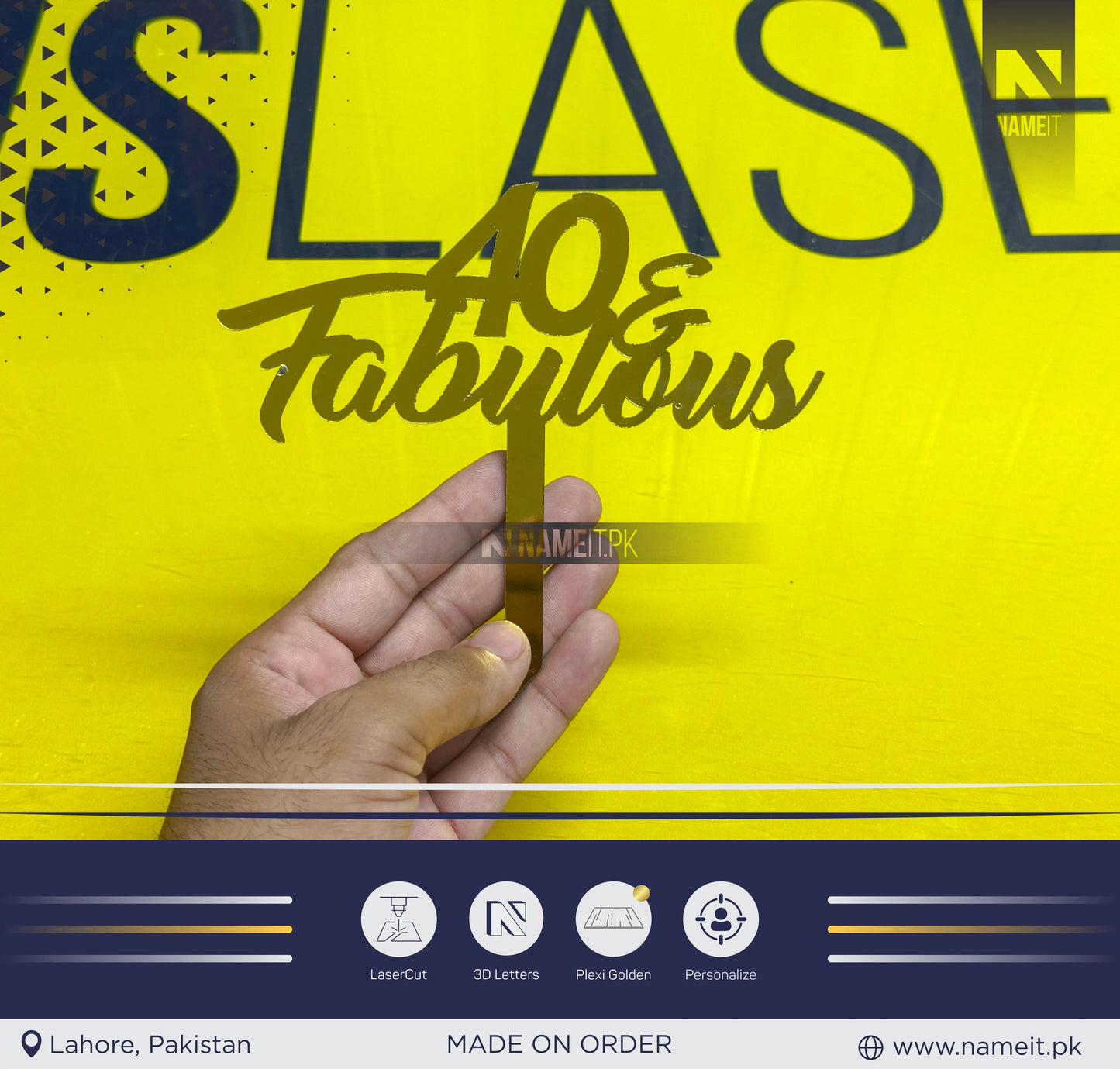 Topper, Custom Gold Wedding Cake Topper, Personalized cake topper, Monogram Cake Topper, Rustic Wedding cake topper (Copy)