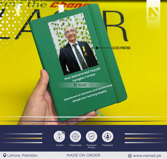 📖 Premium Personalized Hardcover Notebook with UV Gloss Photo Printing | Custom Diary | Executive Corporate Gift 🎁