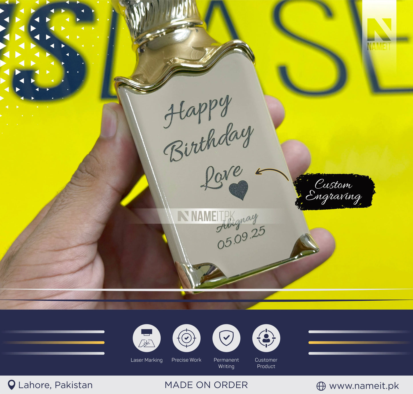 Perfume Bottle – Custom Your Perfume Bottle with Name, Message, or Date | Perfect Gift for Birthday, Anniversary & Special Occasions