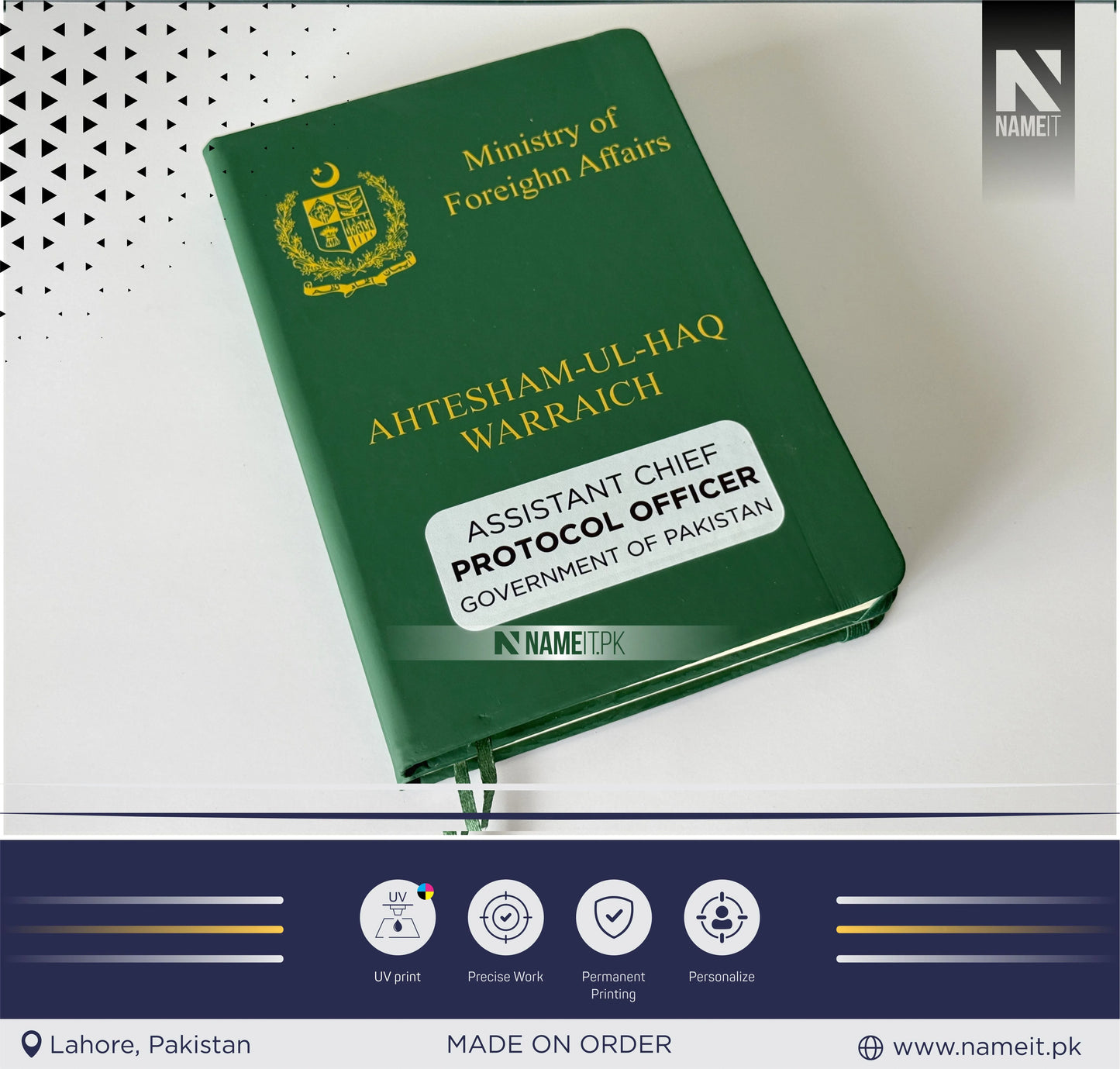 Diary, Custom Diary Printed, Customize Diary For Ministry of Foreign Affairs - Congratulations Gift - Government Officer Gift - Officer Gift - New Job Gift (Copy)