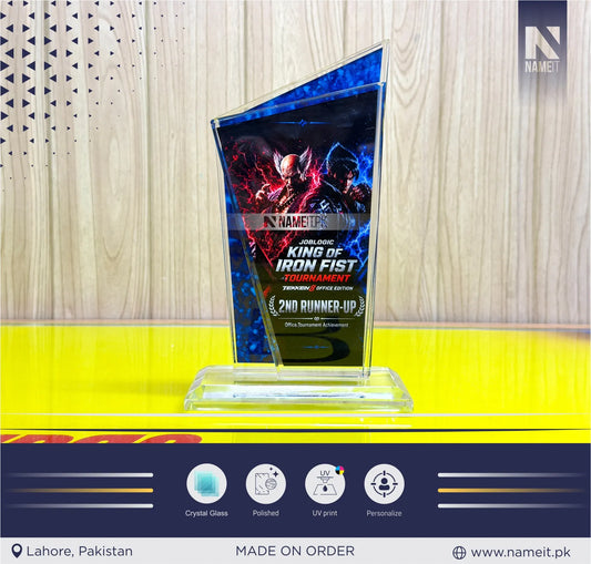Custom Acrylic Champion Trophy Award | Premium Crystal-Style Sports Trophy | Personalized Winner Award with Custom Engraving | Tournament Champion Trophy | Corporate Event & Competition Award | Custom Achievement Trophy