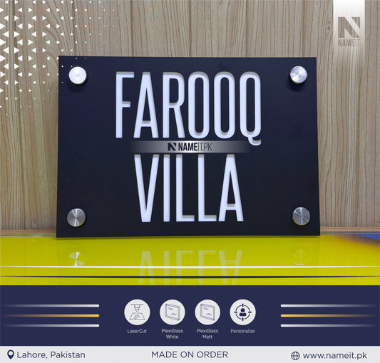 House Name Plate, House Name Sign Plaque Home Door Address House Decor Custom Home Name Plate Sign