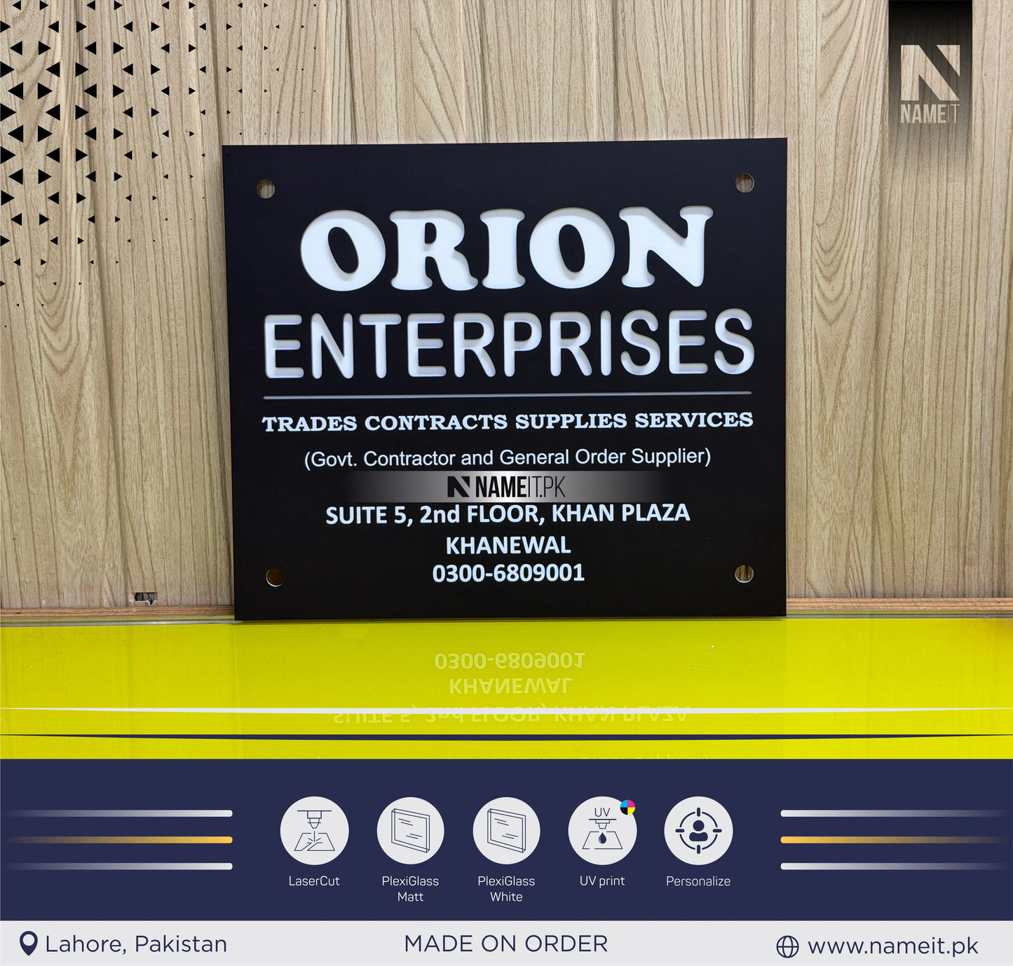 House Name Plate, House Name Sign Plaque Home Door Address House Decor Custom Home Name Plate Sign