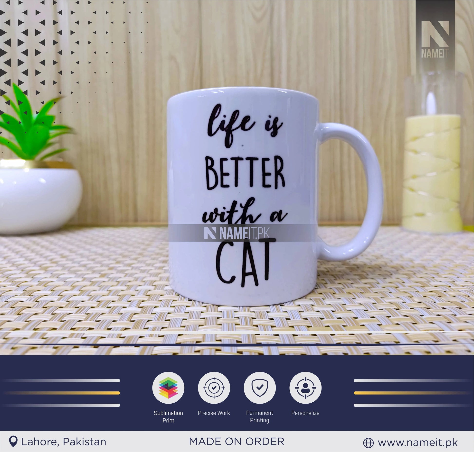 Mug, Customize Mug Cat Mom Mug Cat Mom Gift Cat Lover Cat Owner Cats Kitten Coffee Cup NAMEIT PAKISTAN