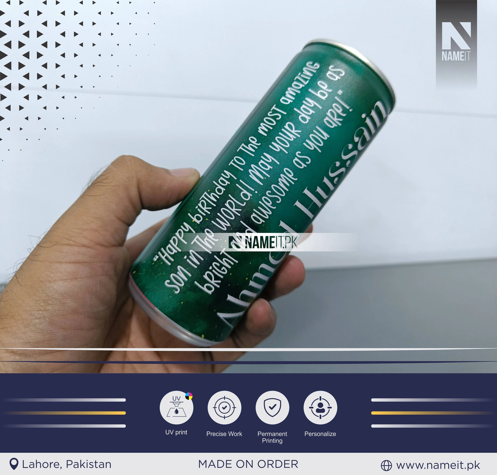 Custom Digital Printed Cold Drink Can Label, Unique Gift For Cold Drink Lover NAMEIT PAKISTAN
