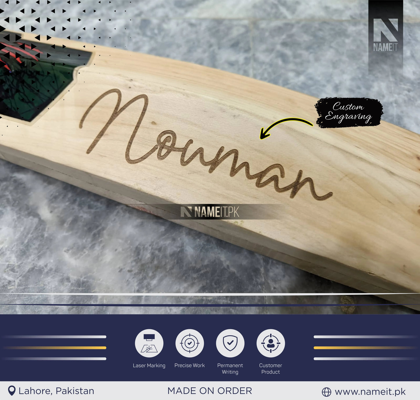 Cricket Bat – Custom Your Cricket Bat Set with Name, initial, or Date | Perfect Gift for Unique Sports Gift & Special Occasions