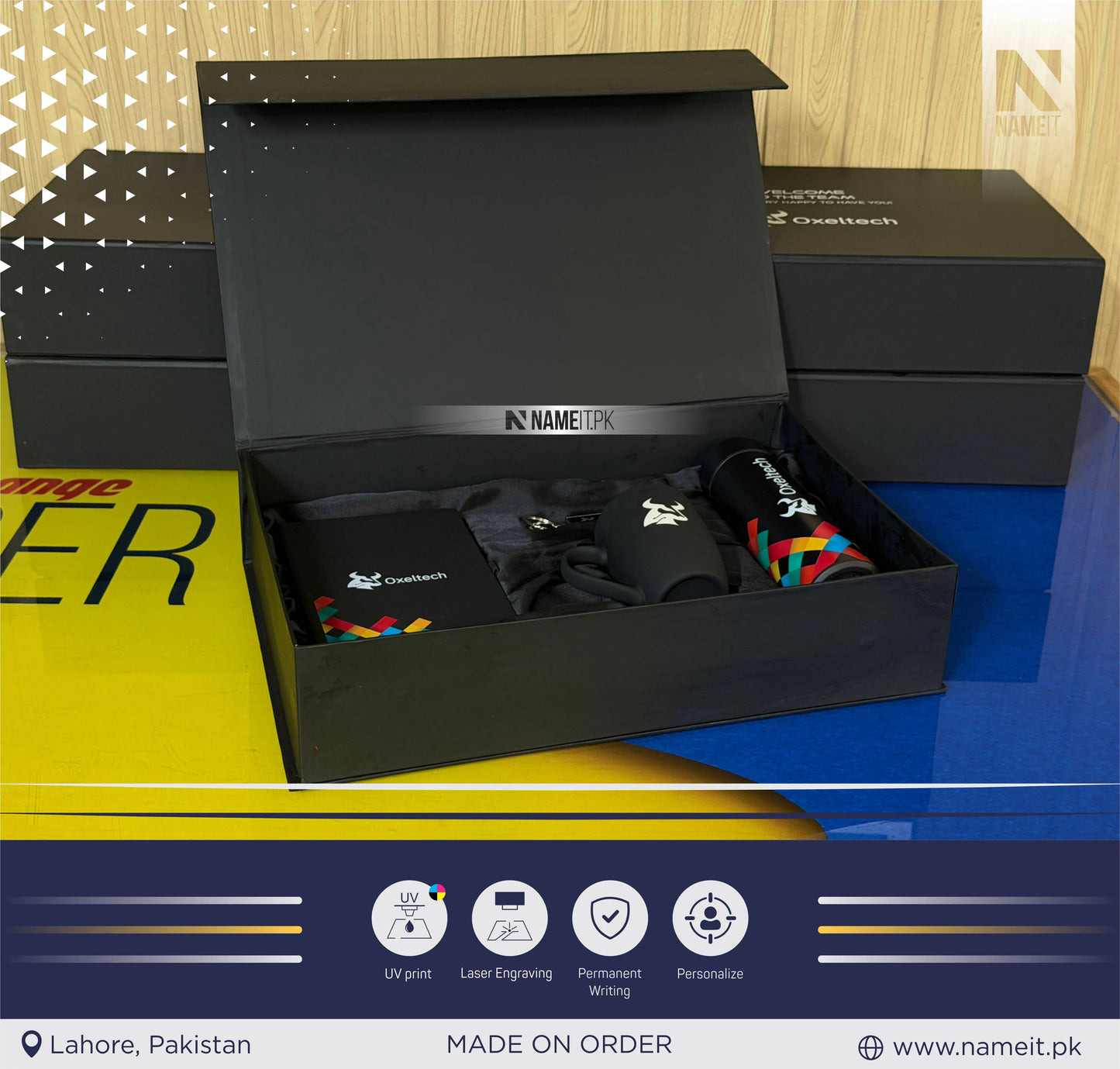 Corporate Gifts Box With Company Logo, Personalized Gift Box, Business Gift Box, Custom Gift Box, Present For Boss