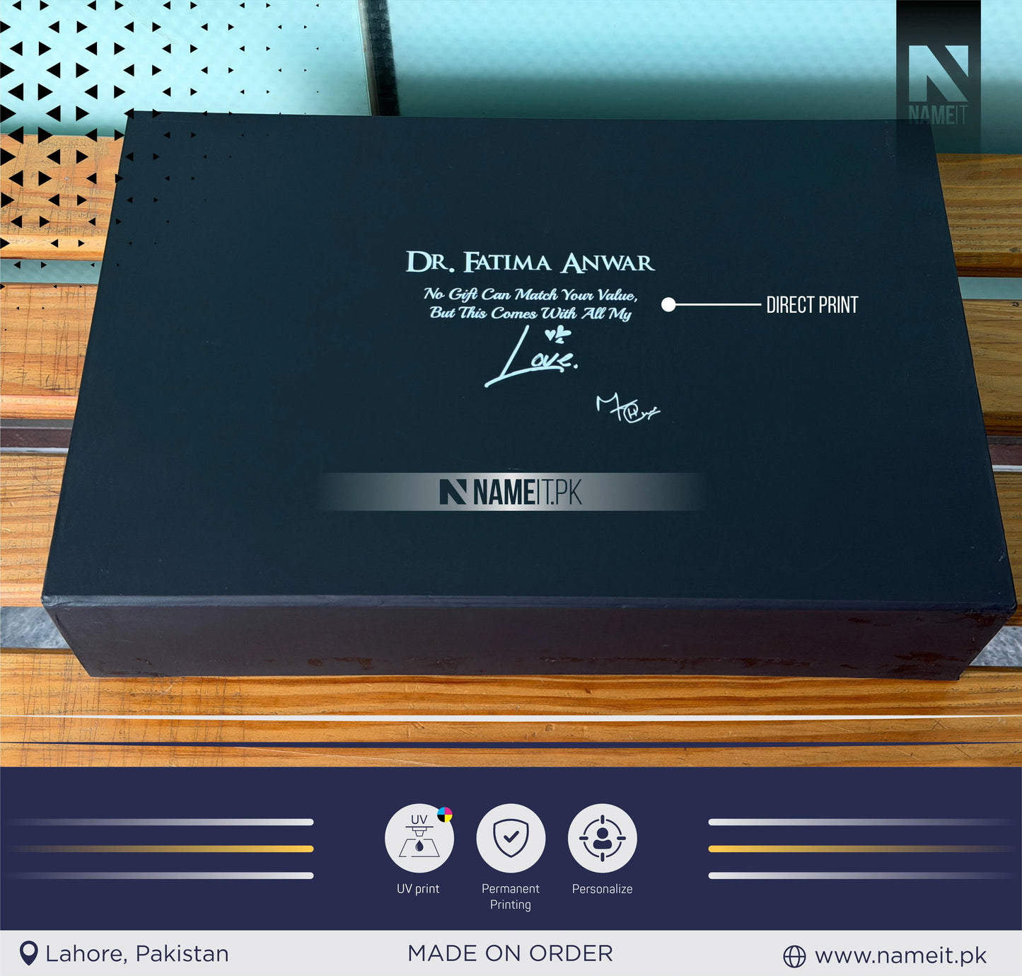 Premium Personalized Corporate Gift Box Set – Custom Engraved Temperature Bottle, Wooden Pen Holder & Leather Keychain | Luxury Executive Gift