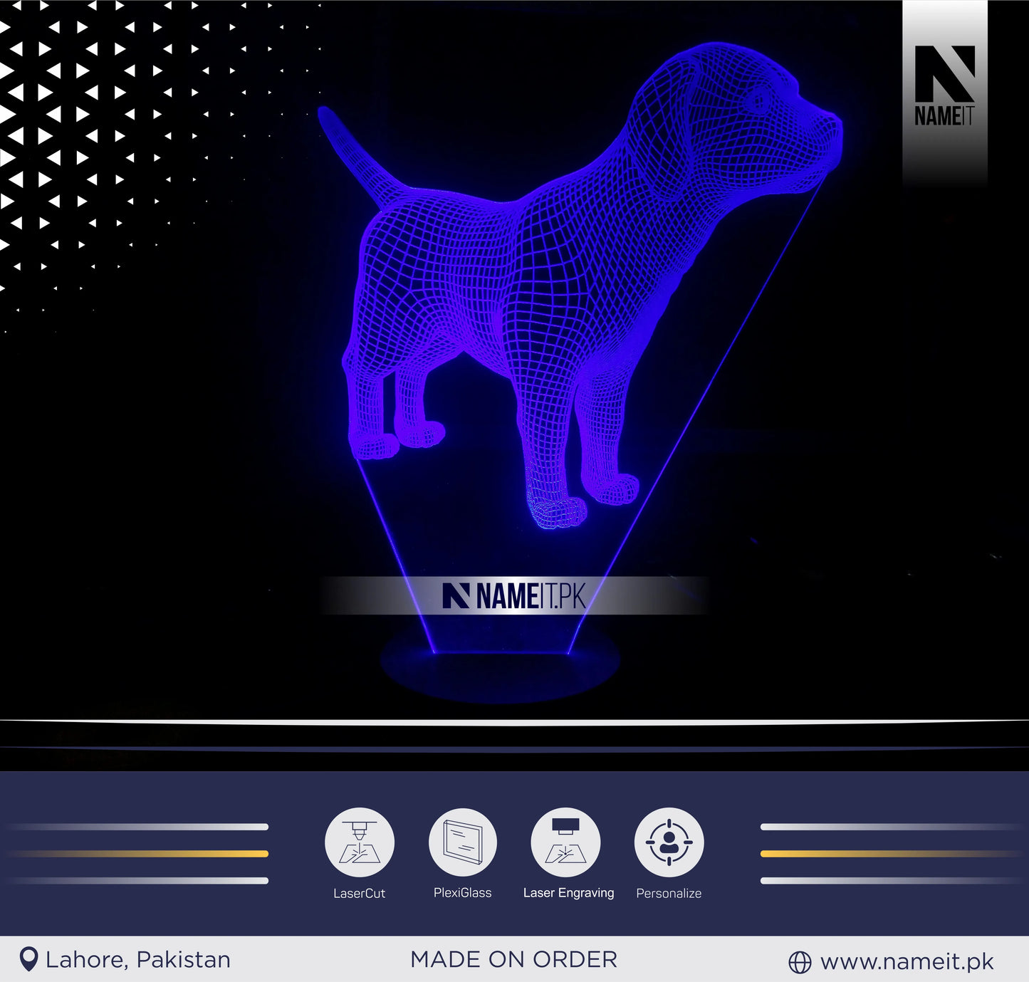 Dog Gift Pet Owner Gift 3D Night Lamp Night Light Home Decor 3D Illusion LED Lamp Gift Idea Kids Birthday Gog Ornament Dog Gifts