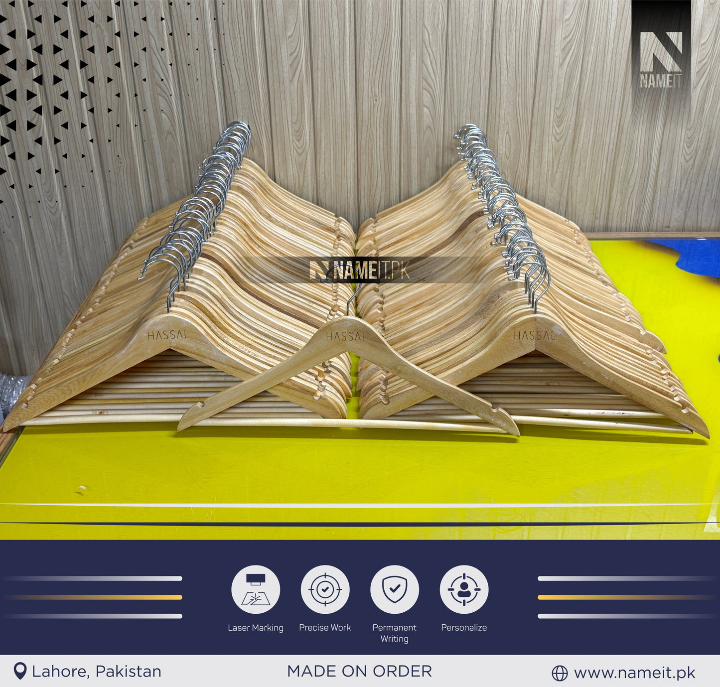 Hanger – Custom Your Hanger with Name, initial, or Company Logo | Perfect Gift for Any Brand Owner