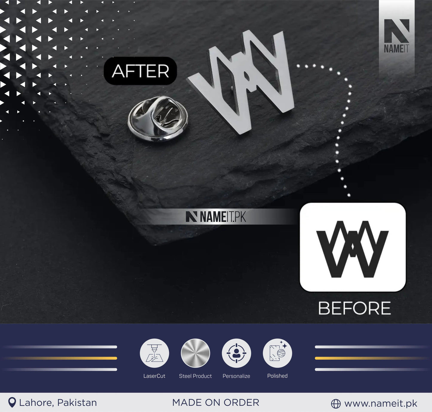 Custom Logo Brooch, Personalized Badge Pin, Custom Enamel Pins, Lapel Pins for Business, Gift for Him, Custom Company Logo, Christmas Gifts.