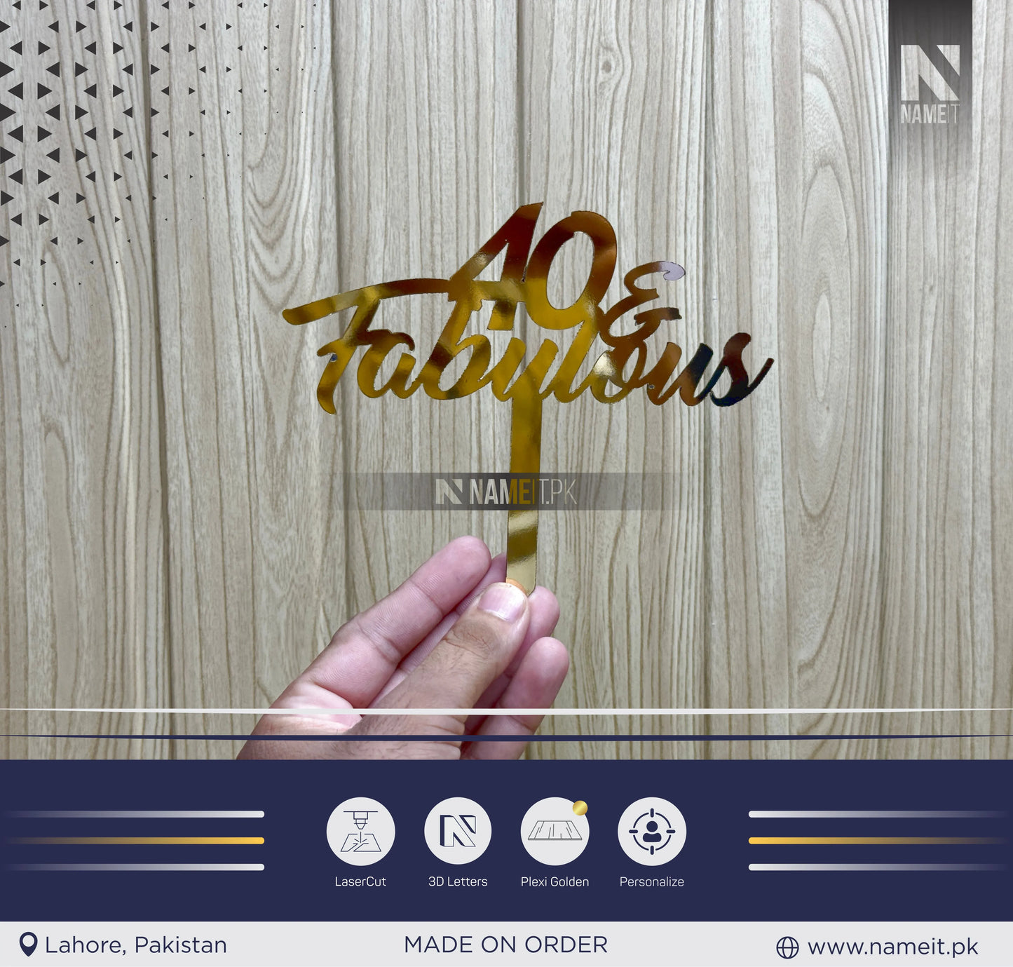 Topper, Custom Gold Wedding Cake Topper, Personalized cake topper, Monogram Cake Topper, Rustic Wedding cake topper (Copy)