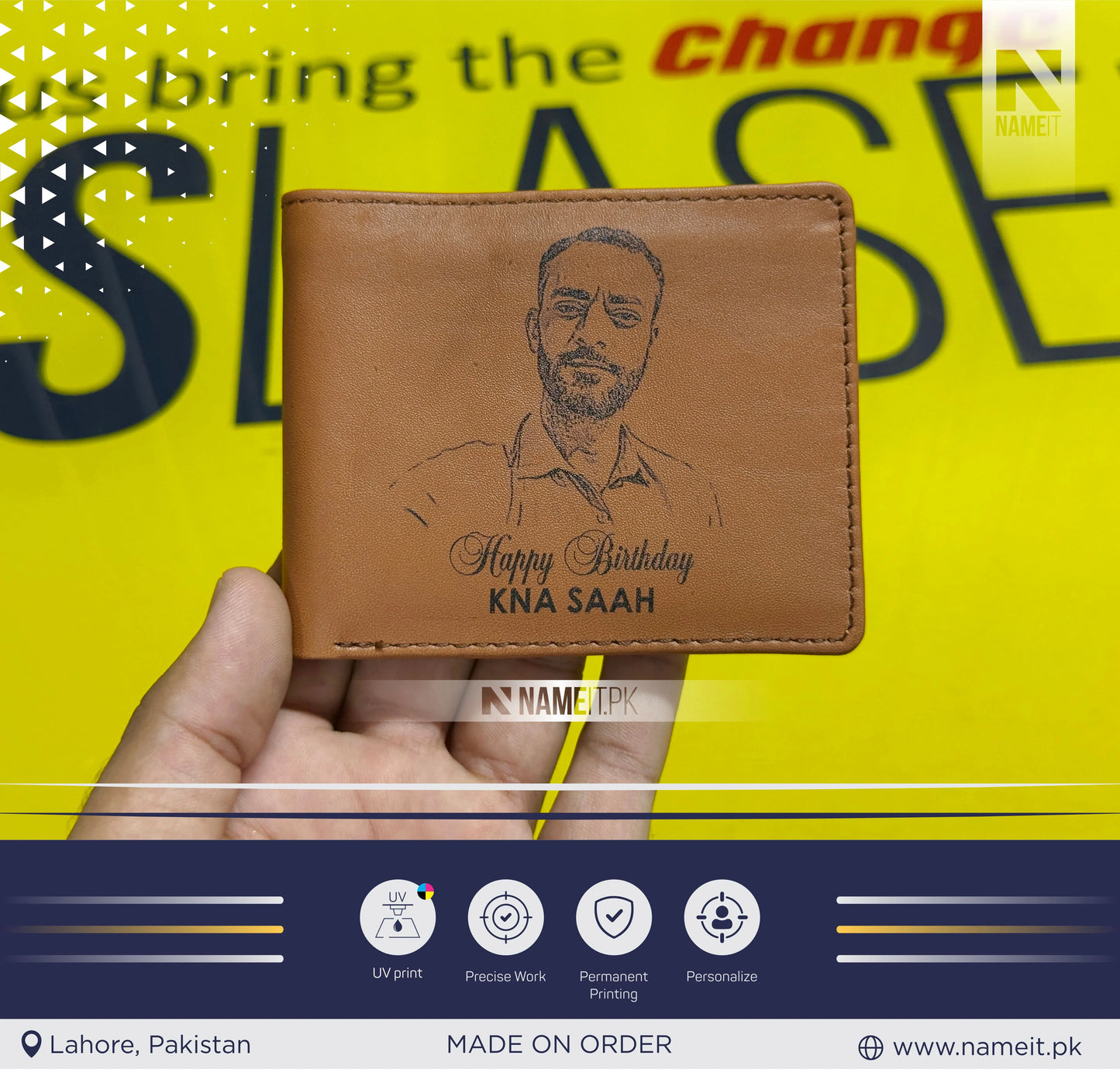 Custom Printed Men Wallet. Photo Personalized Wallet. Gift Wallet. Pu leather. Father's Day. Gift for him