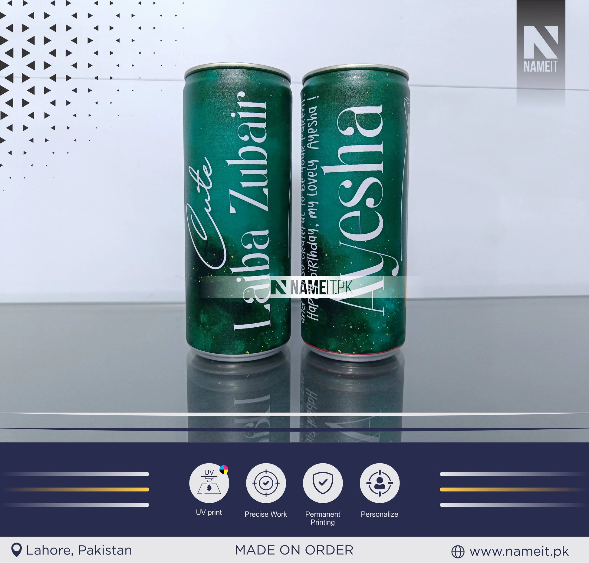 Custom Digital Printed Cold Drink Can Label, Unique Gift For Cold Drink Lover NAMEIT PAKISTAN