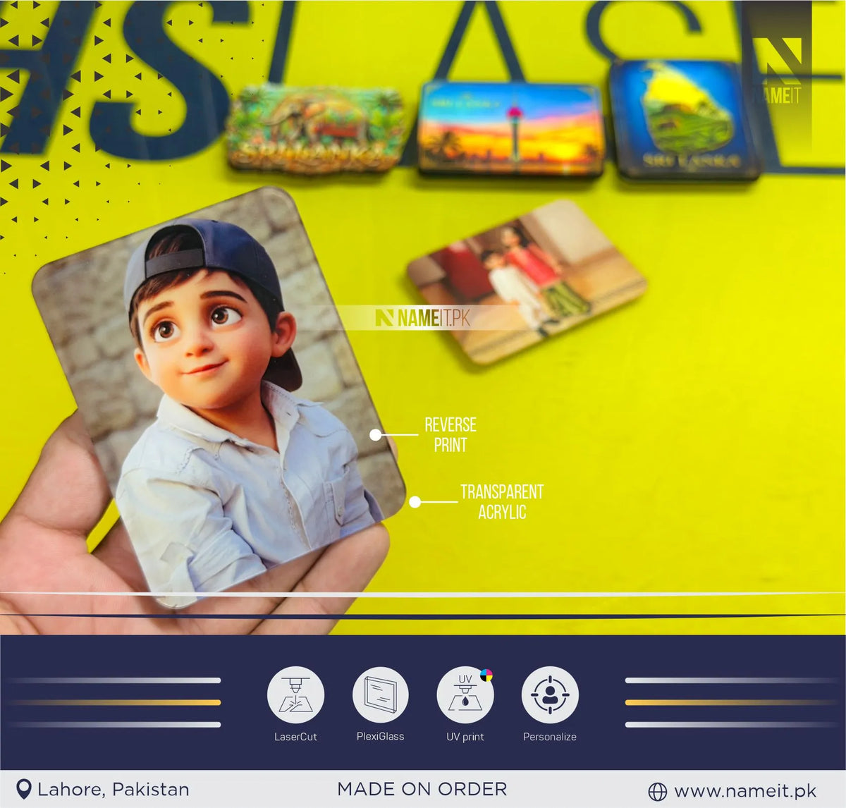Fridge Magnet, Add Your Photo Fridge Magnets Home Decoration Photo Refrigerator Magnets Office and Kitchen Locker Magnets