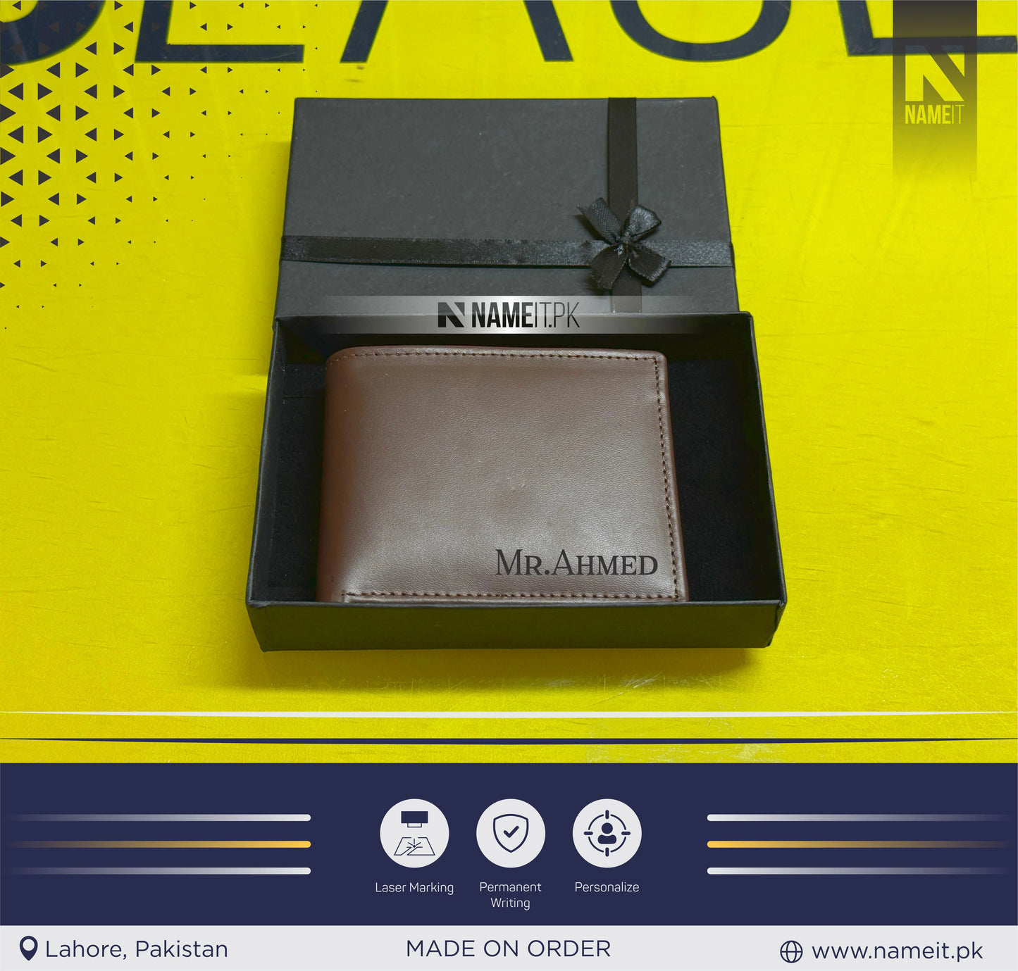 Wallet, Personalized Wallet,Mens Wallet,Engraved Wallet,Groomsmen Wallet,Leather Wallet,Custom Wallet,Boyfriend Gift for Men,Gift for Him (FREE GIFT BOX)