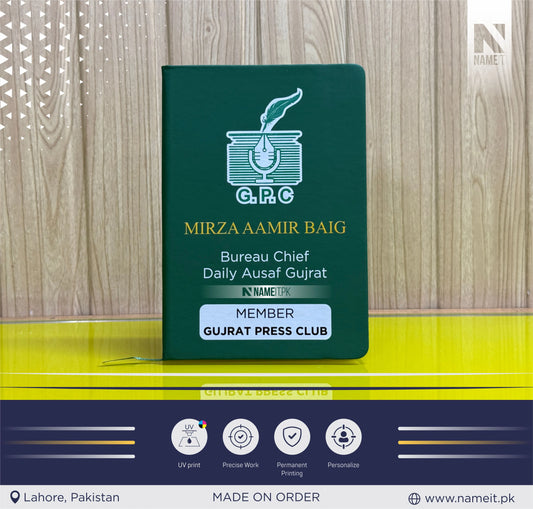 Diary, Personalized Diary A5, Diary with Name, custom Notebook Gift, Personalized Diary Men/Women/Graduation gifts, Employee Appreciation Gifts, Gujrat Press Club