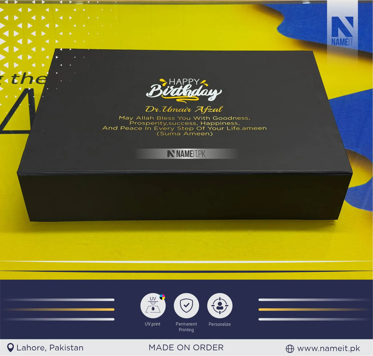 Gift Box, Premium Personalized Corporate Gift Box Set – Custom Engraved Wooden Diary, Metal Keyring, Metal Pen &amp; Leather Wallet | Luxury Executive Gift