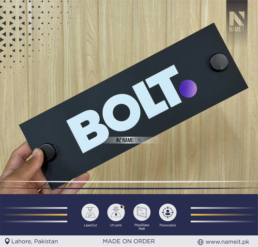 Name Plate, Business Logo Sign plate, Door Wall Sign, Custom Logo Acrylic Business Signage, Acrylic, Wall Hanging Business Office