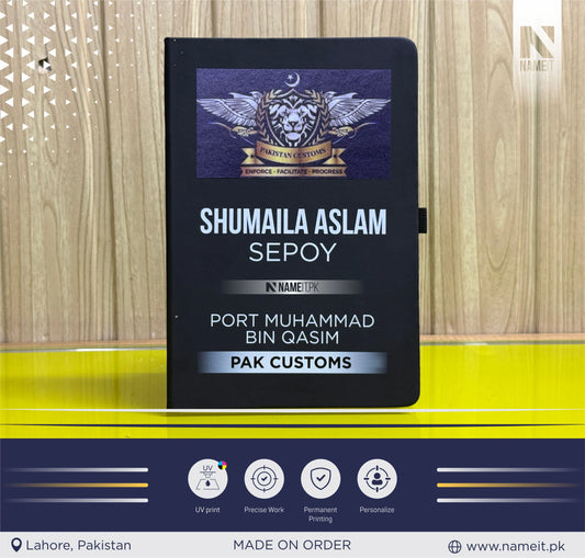 Diary, Custom Diary Printed, Customize Diary For Pakistan Custom - Congratulations Gift - Officer Gift - New Job Gift