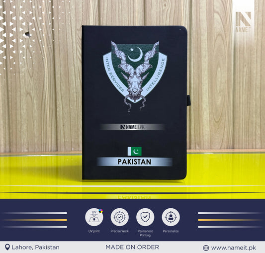 Diary, Custom Diary Printed, Customize Diary For Inter-Services Intelligence | Government of Pakistan - Congratulations Gift - Government Officer Gift - Officer Gift - New Job Gift