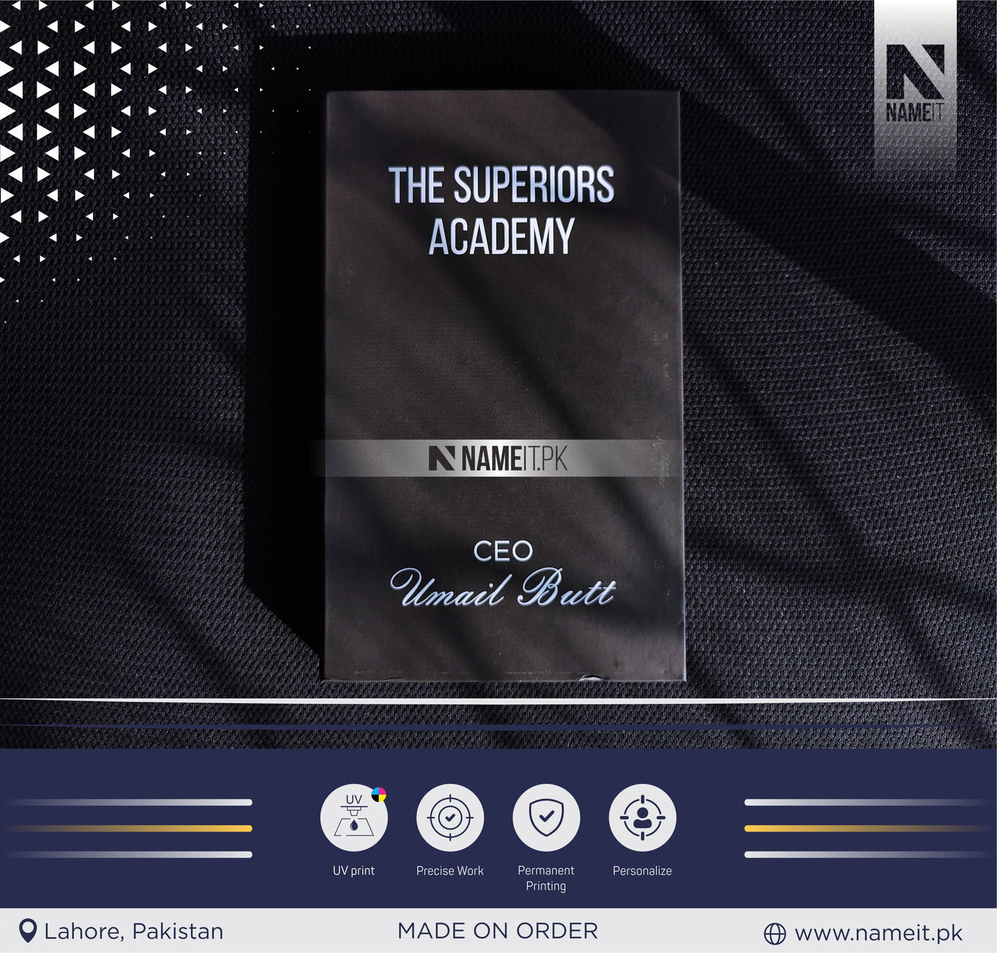 Personalized UV Printed Sticky Notes Journal NAMEIT PAKISTAN