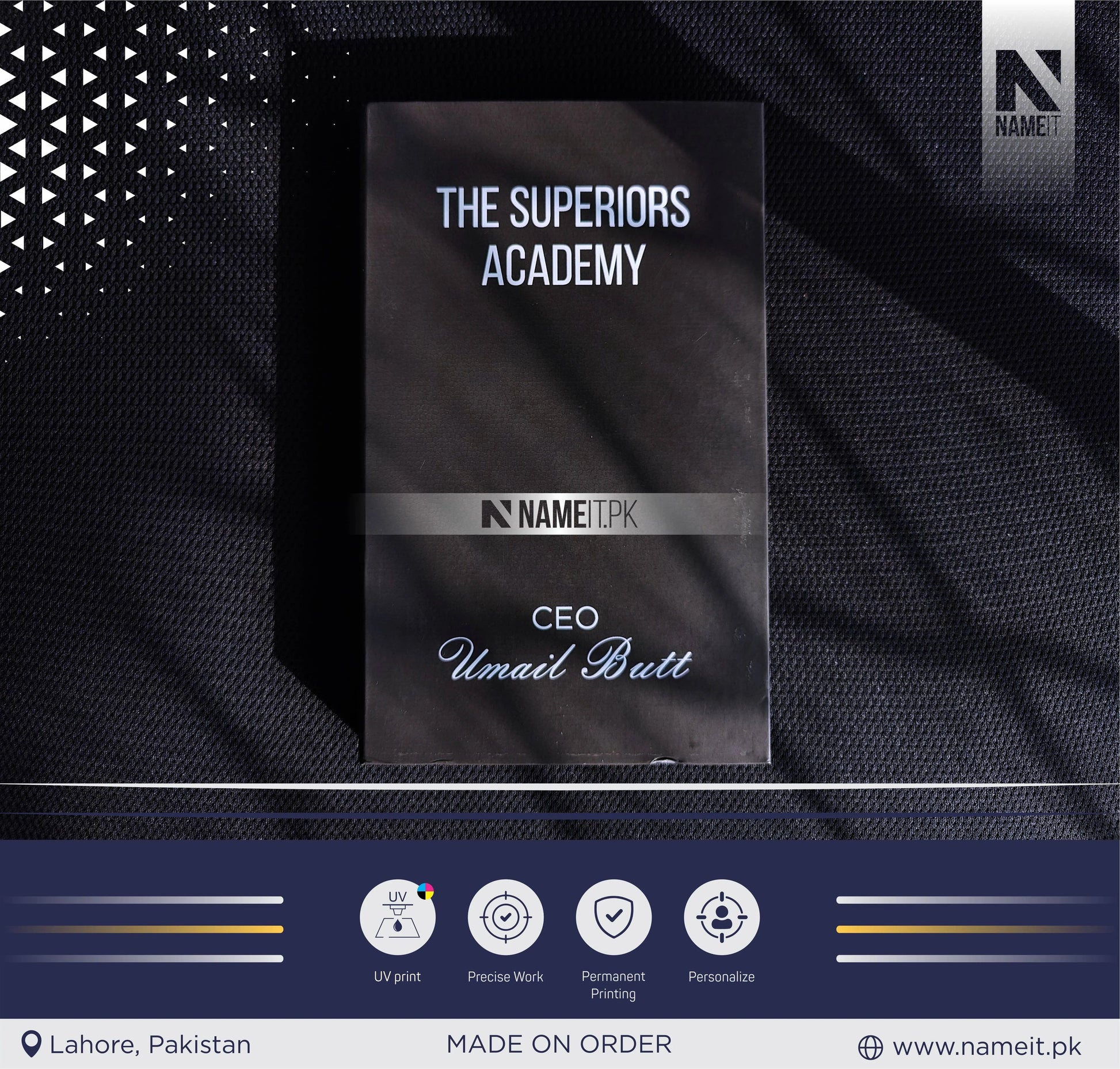 Personalized UV Printed Sticky Notes Journal NAMEIT PAKISTAN