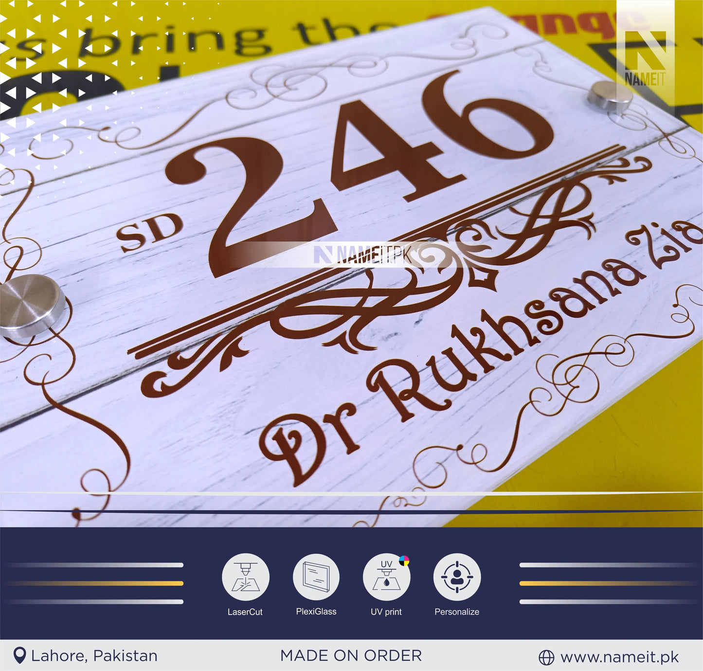 Personalised House Name Plate Personalised House Name Plate