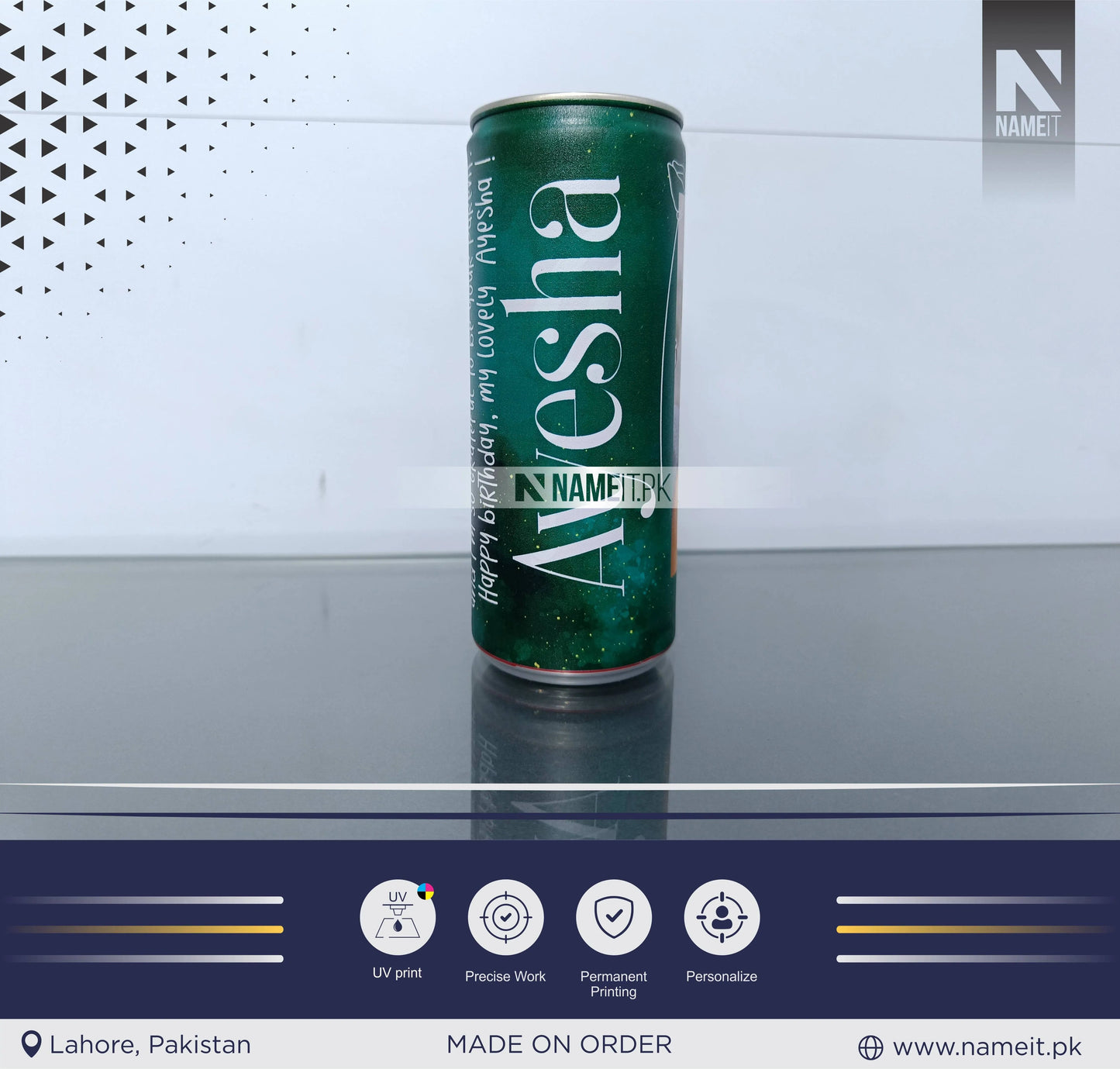 Custom Digital Printed Cold Drink Can Label, Unique Gift For Cold Drink Lover NAMEIT PAKISTAN