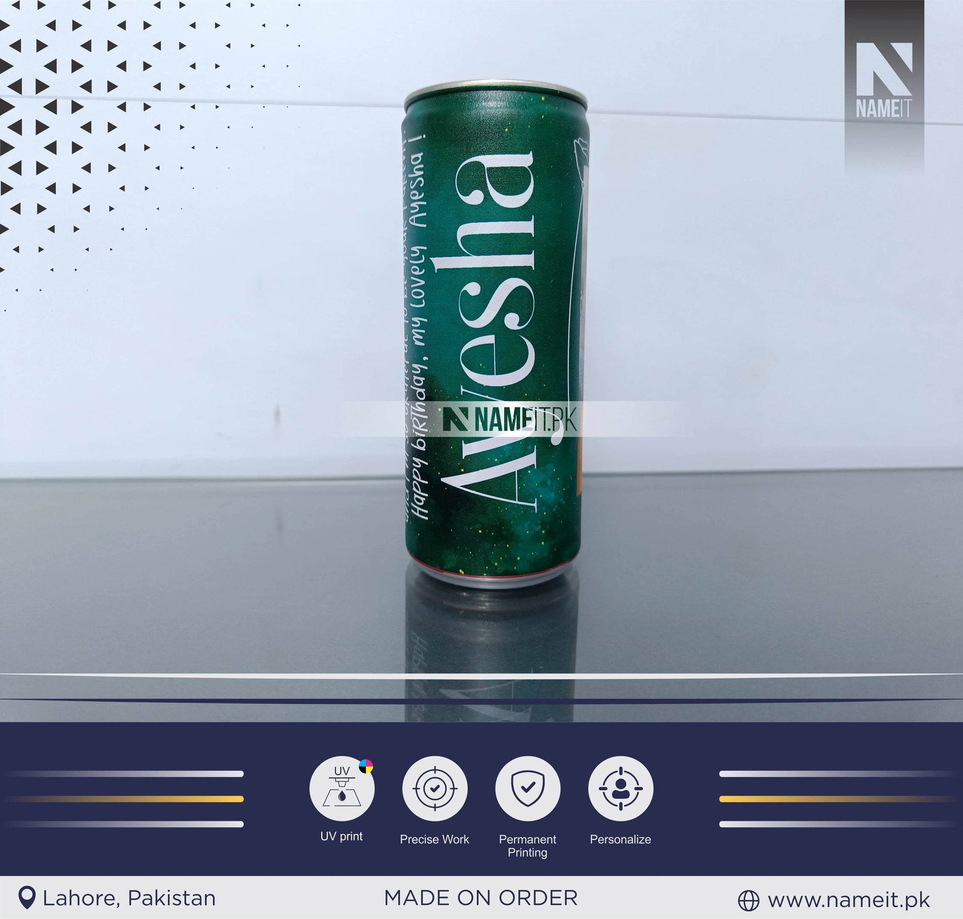 Custom Digital Printed Cold Drink Can Label, Unique Gift For Cold Drink Lover NAMEIT PAKISTAN