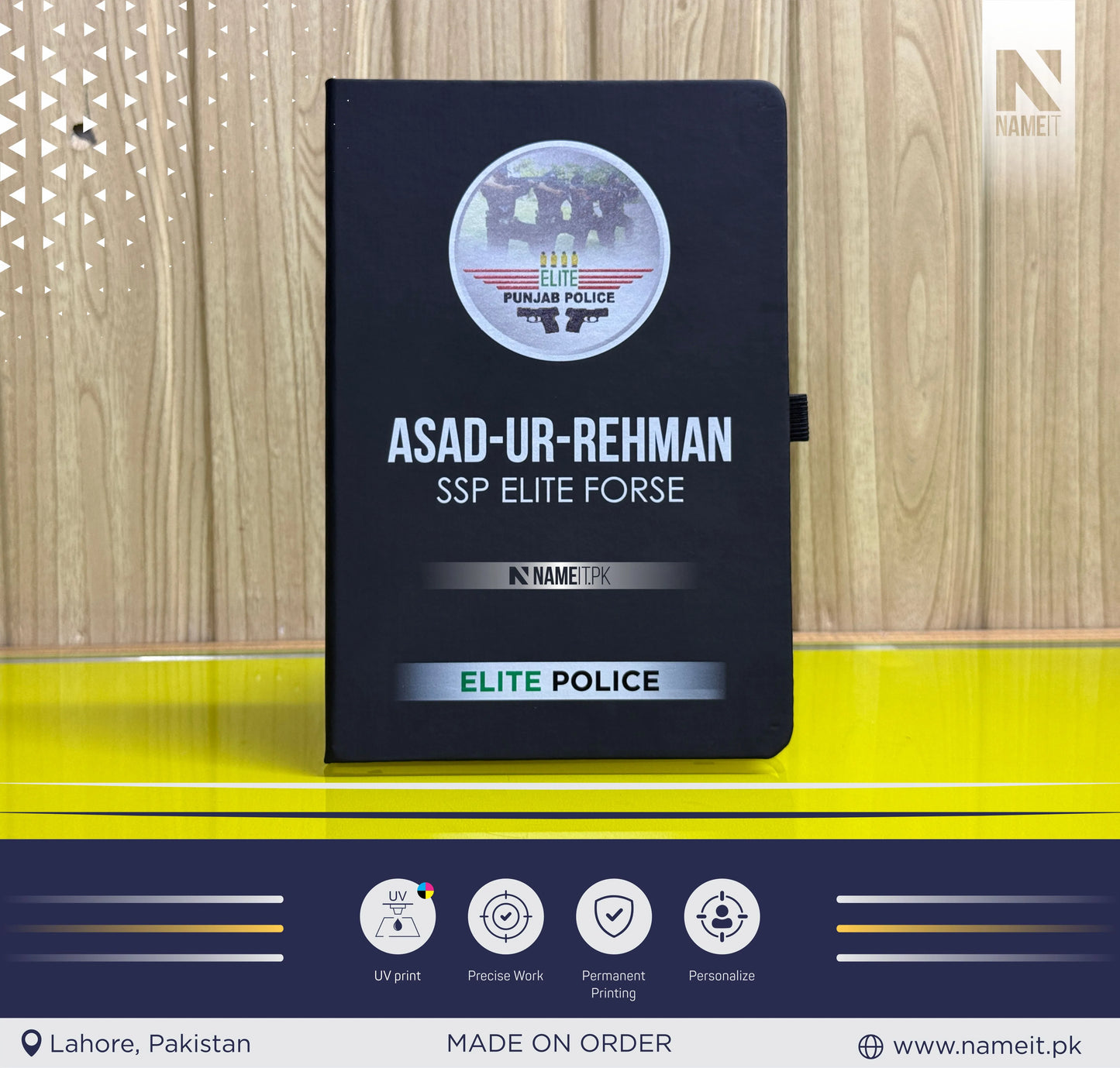 Diary, Police Diary Printed, Customize Diary For Elite Police - Congratulations Police Gift - New Police Officer Gift - New Job Gift - Elite Police