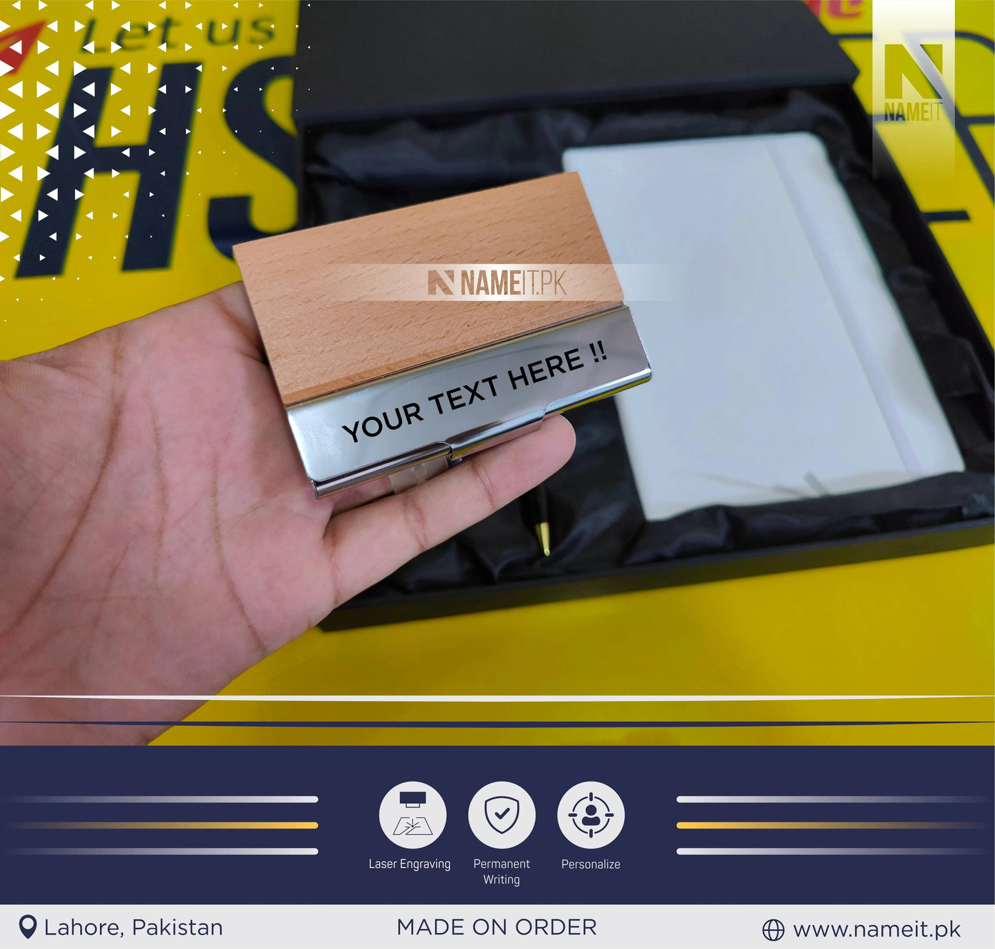 Corporate Gifts Box With Company Logo, Personalized Gift Box, Business Gift Box, Custom Gift Box, Present For Boss NAMEIT PAKISTAN