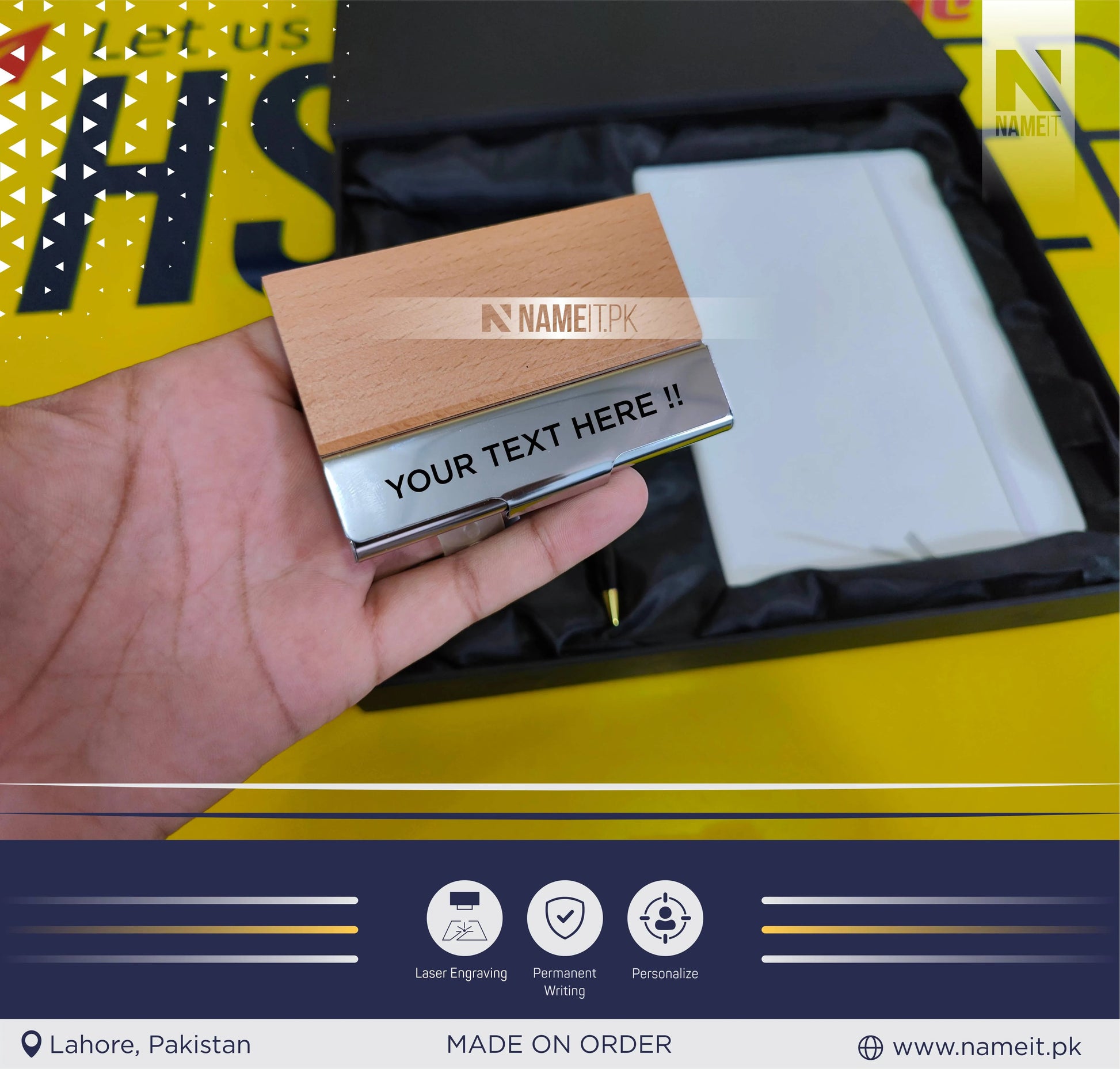 Corporate Gifts Box With Company Logo, Personalized Gift Box, Business Gift Box, Custom Gift Box, Present For Boss NAMEIT PAKISTAN