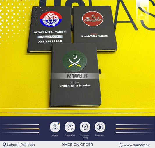 Diary, UV Printed, Customize Diary For Punjab Police - Congratulations Police Gift - Punjab Police Gift- New Police Officer Gift - New Job Gift - Police