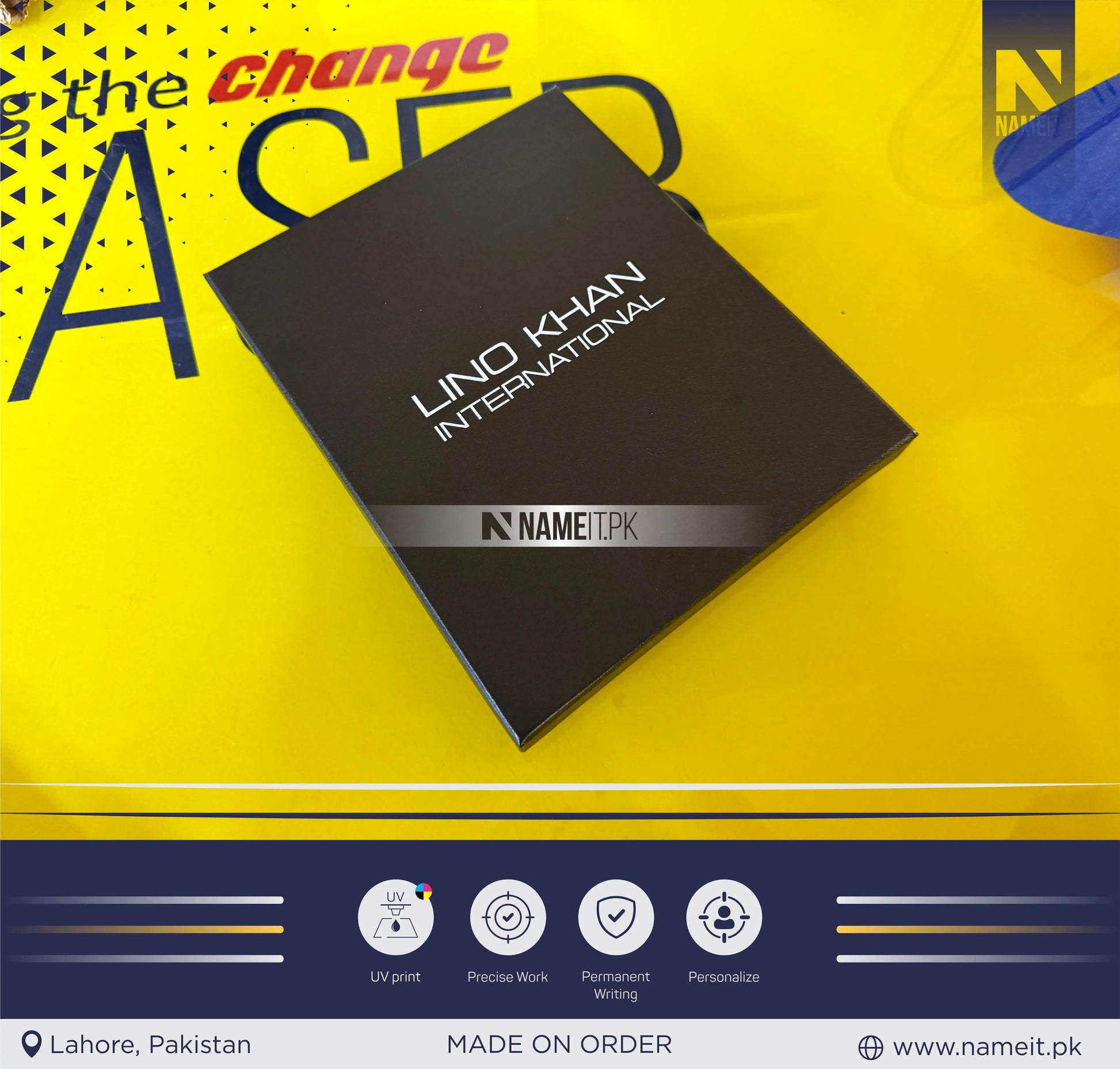 Diary, Personalized TechFolio, Diary with wireless Power Bank USB Drive, Lamp , Passport Pocket NAMEIT PAKISTAN