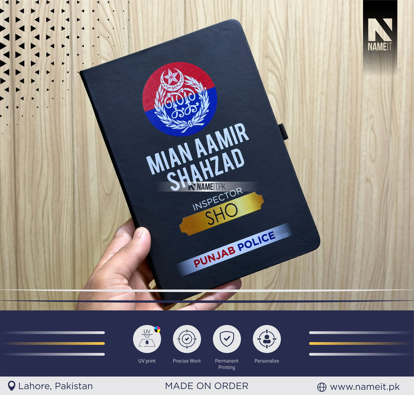 Diary, Police Diary Printed, Customize Diary For Punjab Police - Congratulations Police Gift - Punjab Police Gift- New Police Officer Gift - New Job Gift - Police