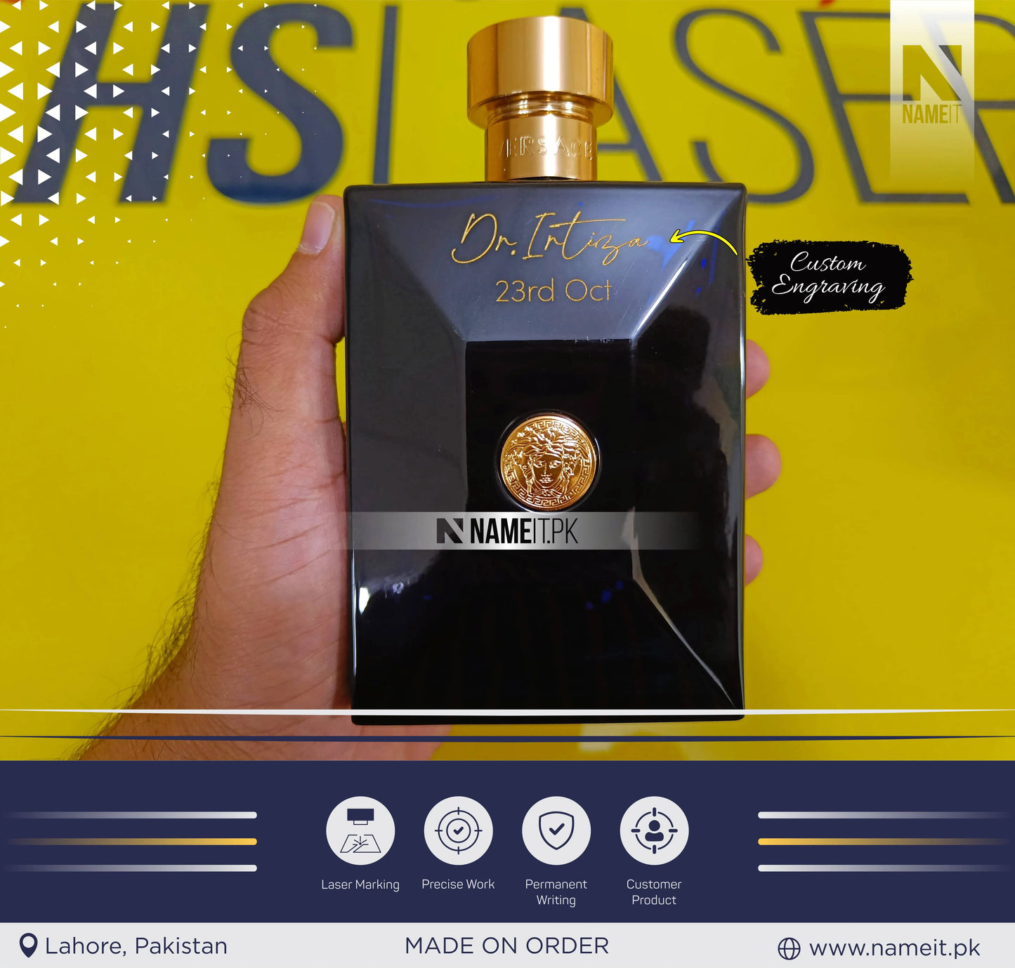 Perfume Bottle – Custom Your Perfume Bottle with Name, Message, or Date | Perfect Gift for Birthday, Anniversary & Special Occasions