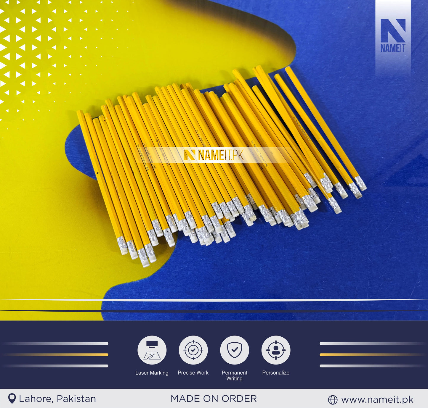 Personalized pencils,custom name pencils, school supplies, teacher gifts, pencils with names, back to school gifts, student gifts,best gifts NAMEIT PAKISTAN