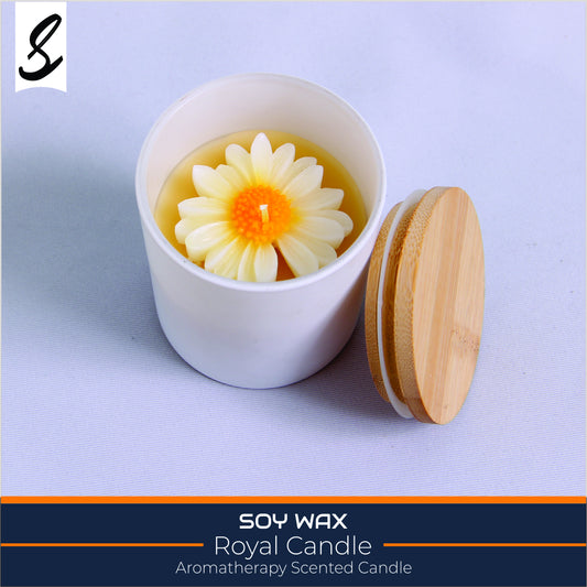 Candles , Soy Candle - Scented Vanilla Candle - Handmade Candle