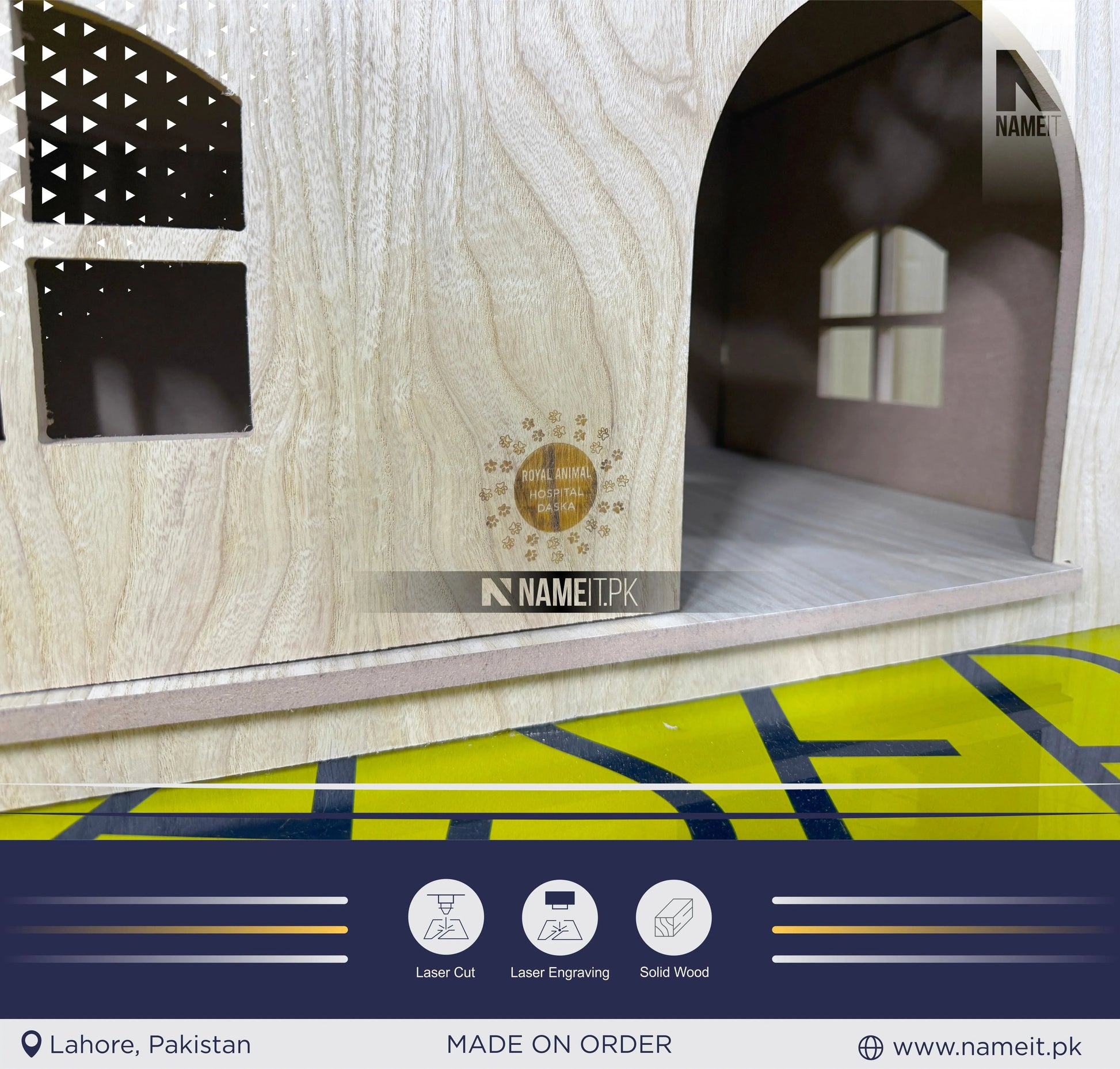 Cat Home, Custom Bungalow Cat House, Modern Cat House, Indoor cat Castle, Cat Furniture, Extra Large Cat House, Cat Bed, NAMEIT PAKISTAN