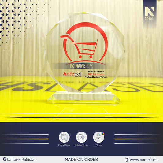 Custom Award Shield, Trophy Shield, Glass award Shield, Recognition Shield NAMEIT