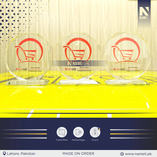 Custom Award Shield, Trophy Shield, Glass award Shield, Recognition Shield NAMEIT